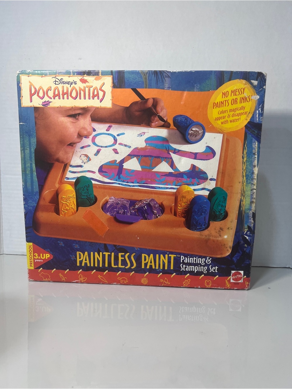 Vintage 1995 Disney Pocahontas Paintless Paint Set Mattel 13566 Unopened